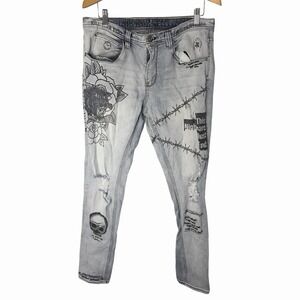 Ninth Hall Rogue Graffiti Statement Jeans Men's Size 36